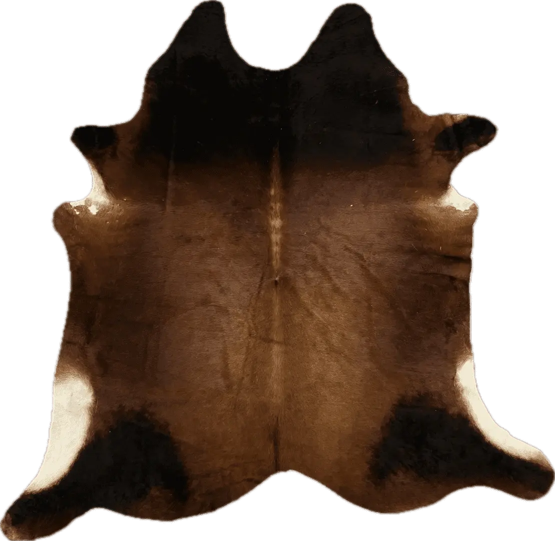 Tapete de couro marrom escuro - 2,60 x 2.25m