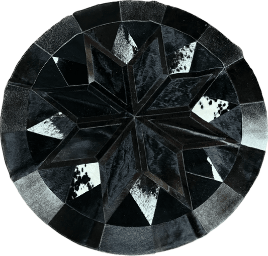 Mandala preta e marrom escuro - 1,6m de diâmetro