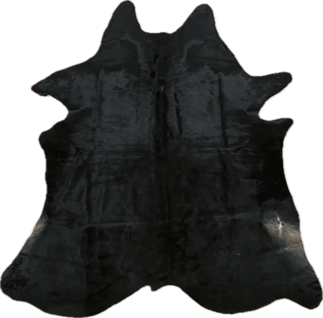 Tapete de couro preto - 2,40 x 1,90