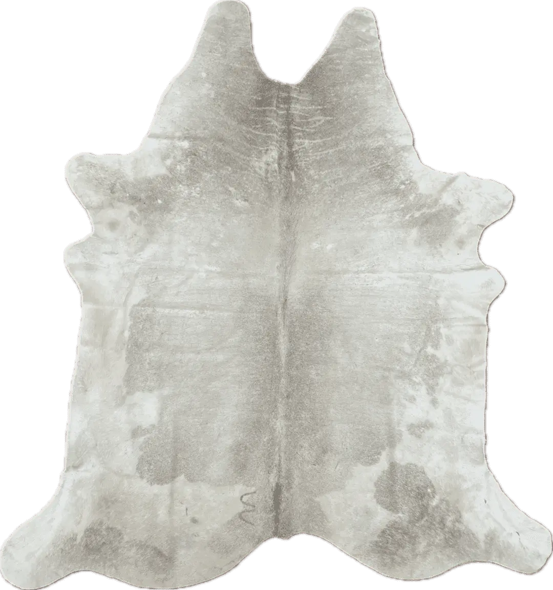 Tapete de couro cinza com branco - 2,00 x 2,10